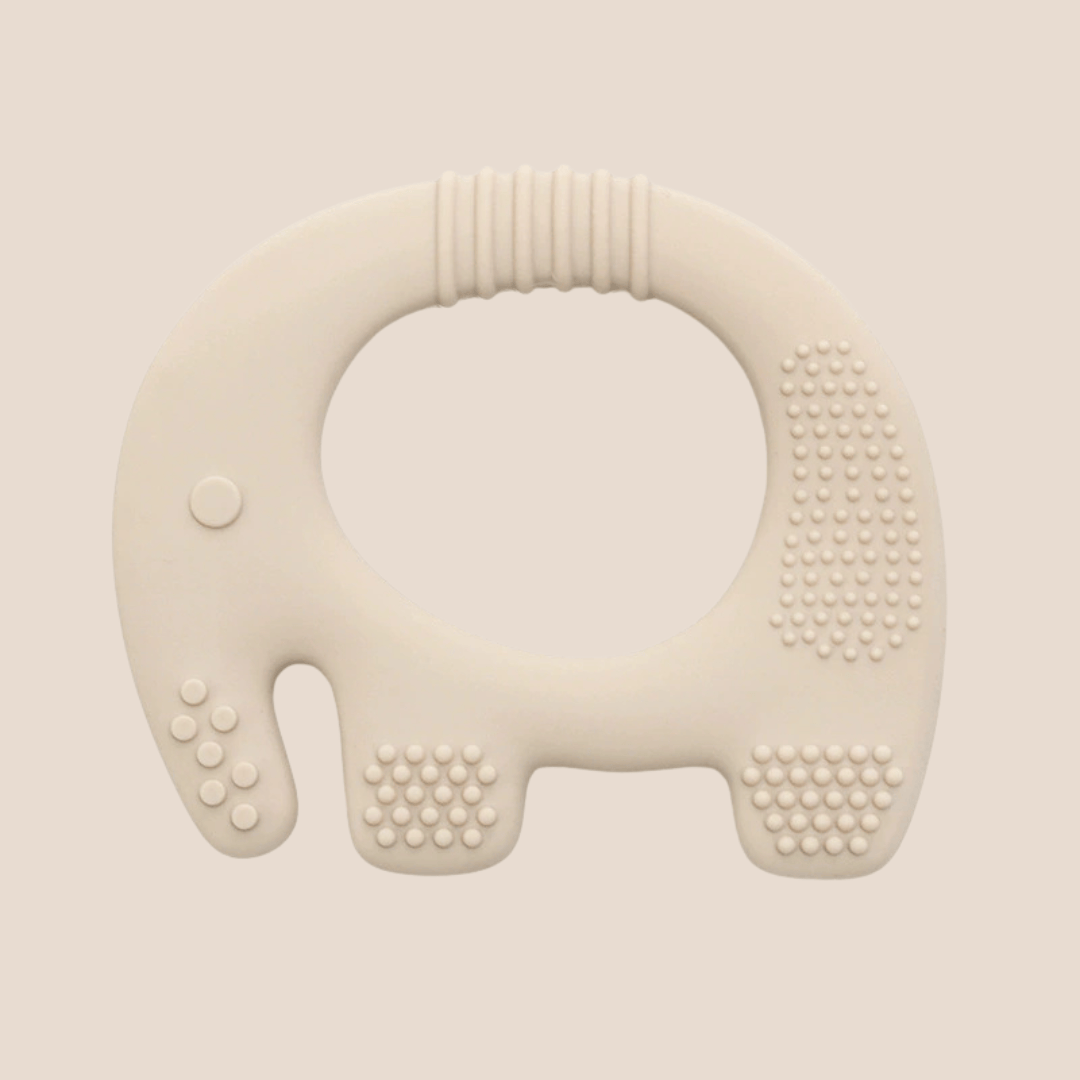 Cotton Craft Baby Toy Silicone Elephant Baby Teether – BPA-Free Infant Teething Toy Personalized and custom baby gifts
