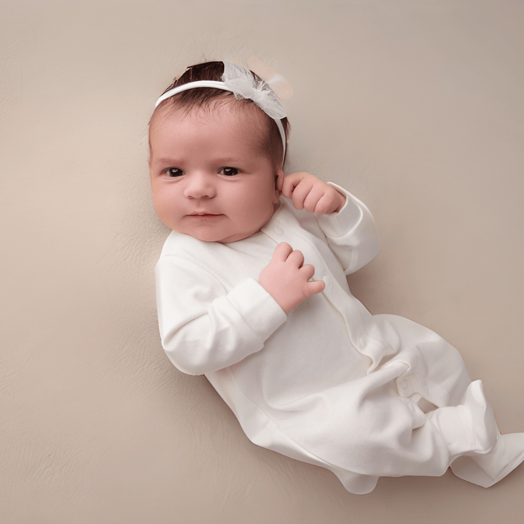 Cotton Craft baby apparel Cotton Baby Full Sleeve Romper with Matching Cap 0-6 Months Personalized and custom baby gifts
