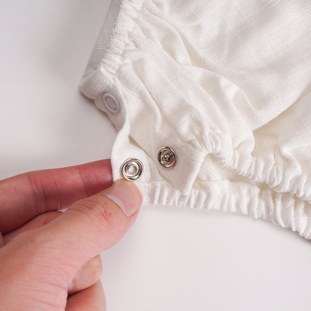 Wildflower Embroidered Baby Girl Romper – 3-6 Months