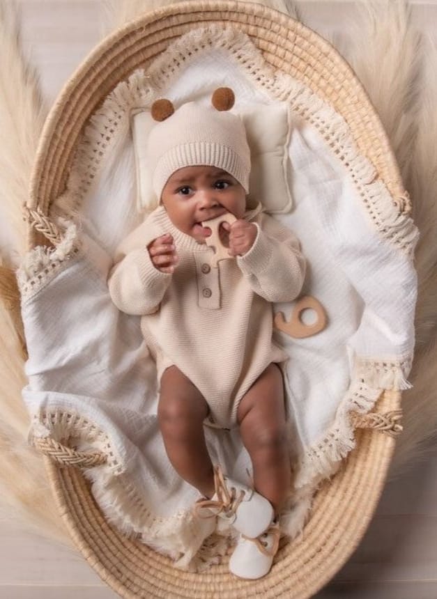 Cotton Craft Romper, swaddle blanket gift set Bundle of Joy Baby Gift Basket Personalized and custom baby gifts