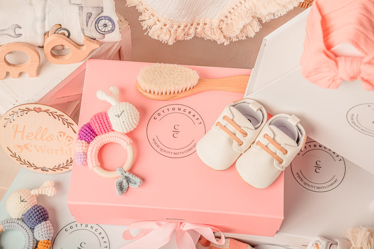 Cotton Craft baby gift box Chic Magnetic Baby Gift Boxes Personalized and custom baby gifts
