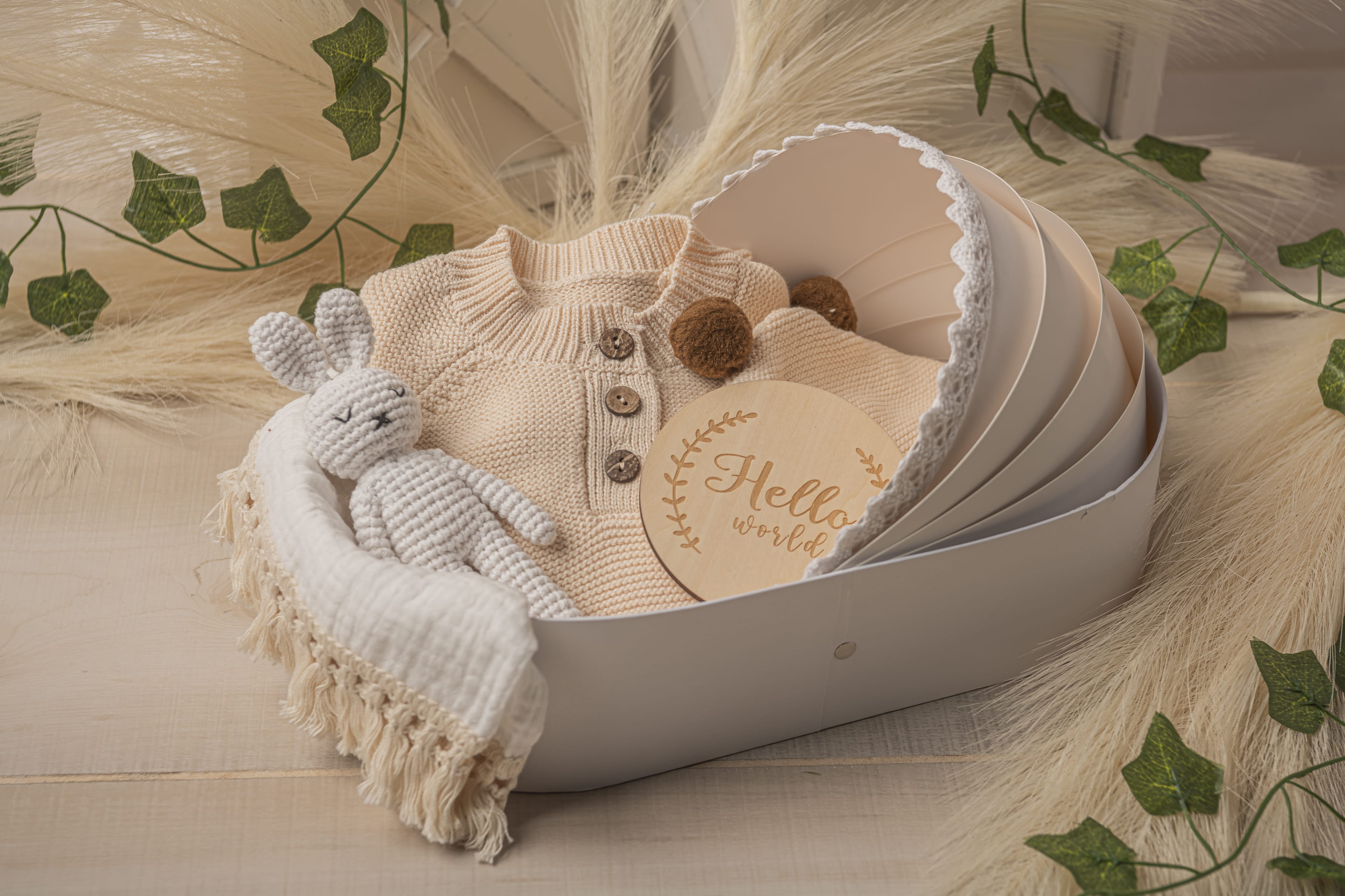 Cotton Craft Romper, swaddle blanket gift set Bundle of Joy Baby Gift Basket Personalized and custom baby gifts