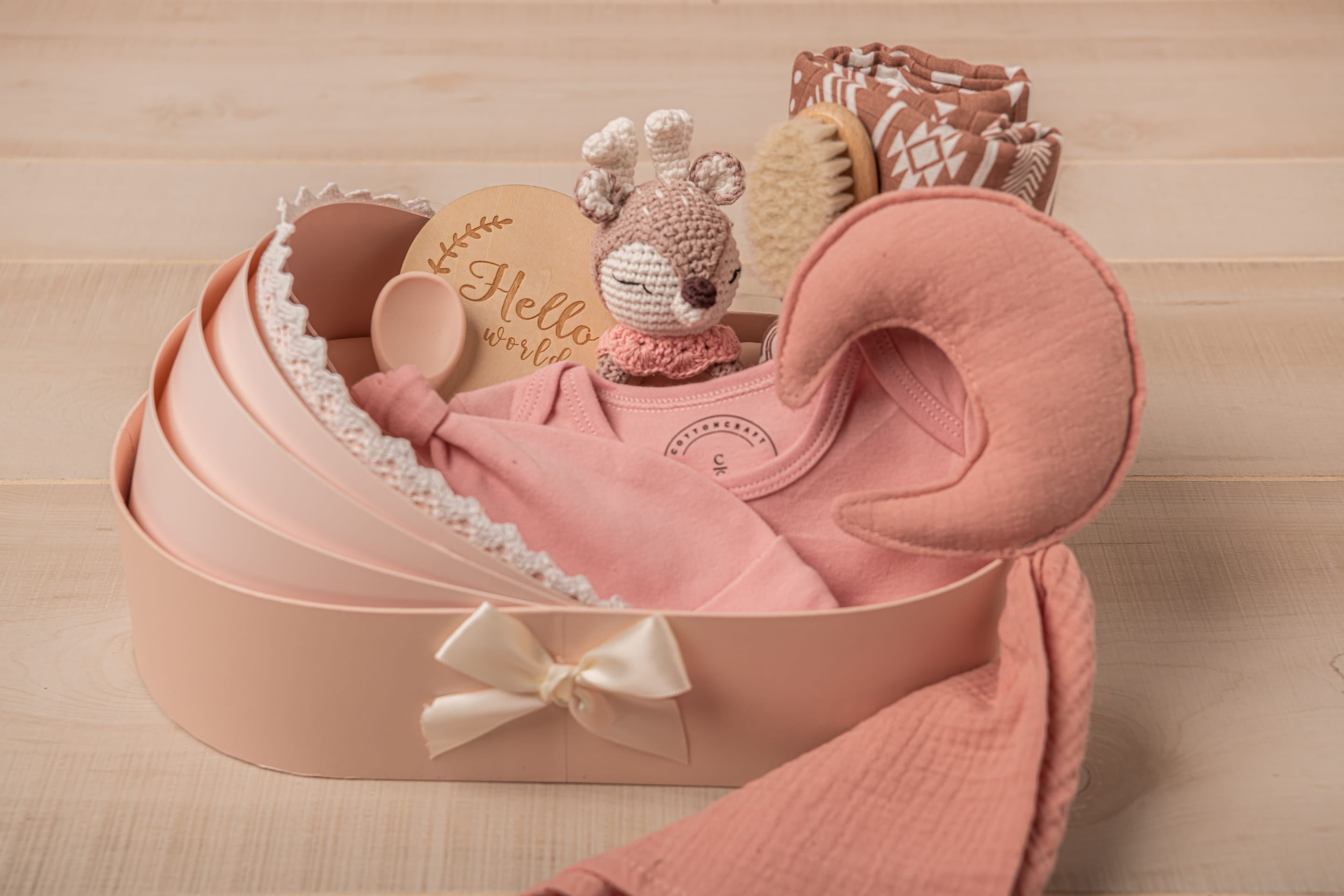Cotton Craft baby gift bundle Luxe Baby Gift Baskets Personalized and custom baby gifts