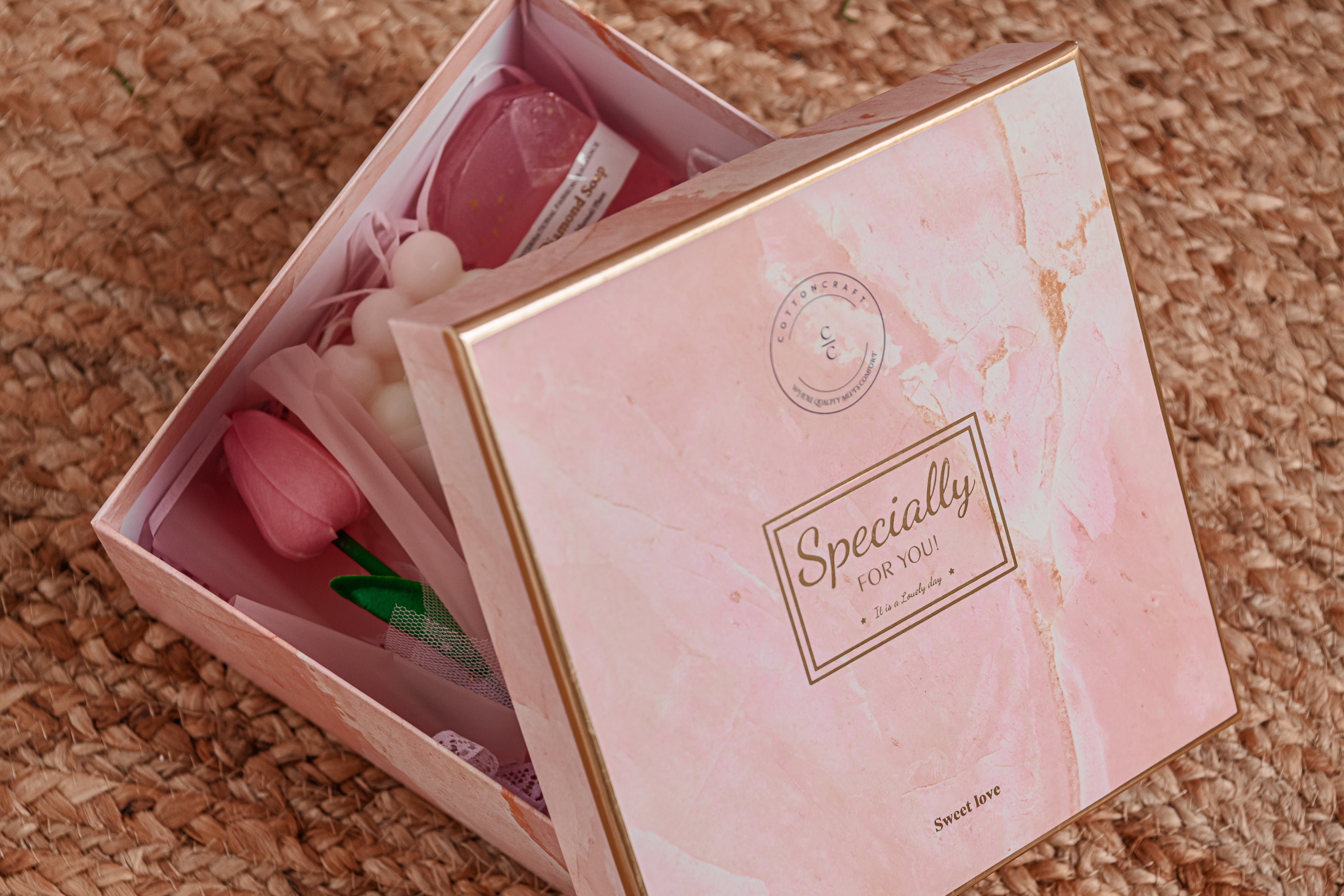 Mom Comfort & Care Gift Bundle with Floral Mug & Spa Essentials