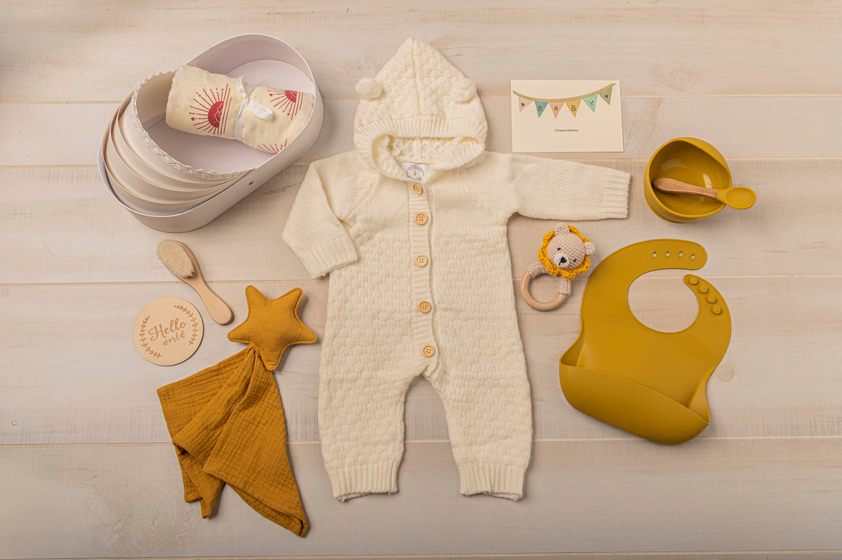 Cotton Craft baby gift bundle Luxe Baby Gift Basket – Winter Edition Personalized and custom baby gifts