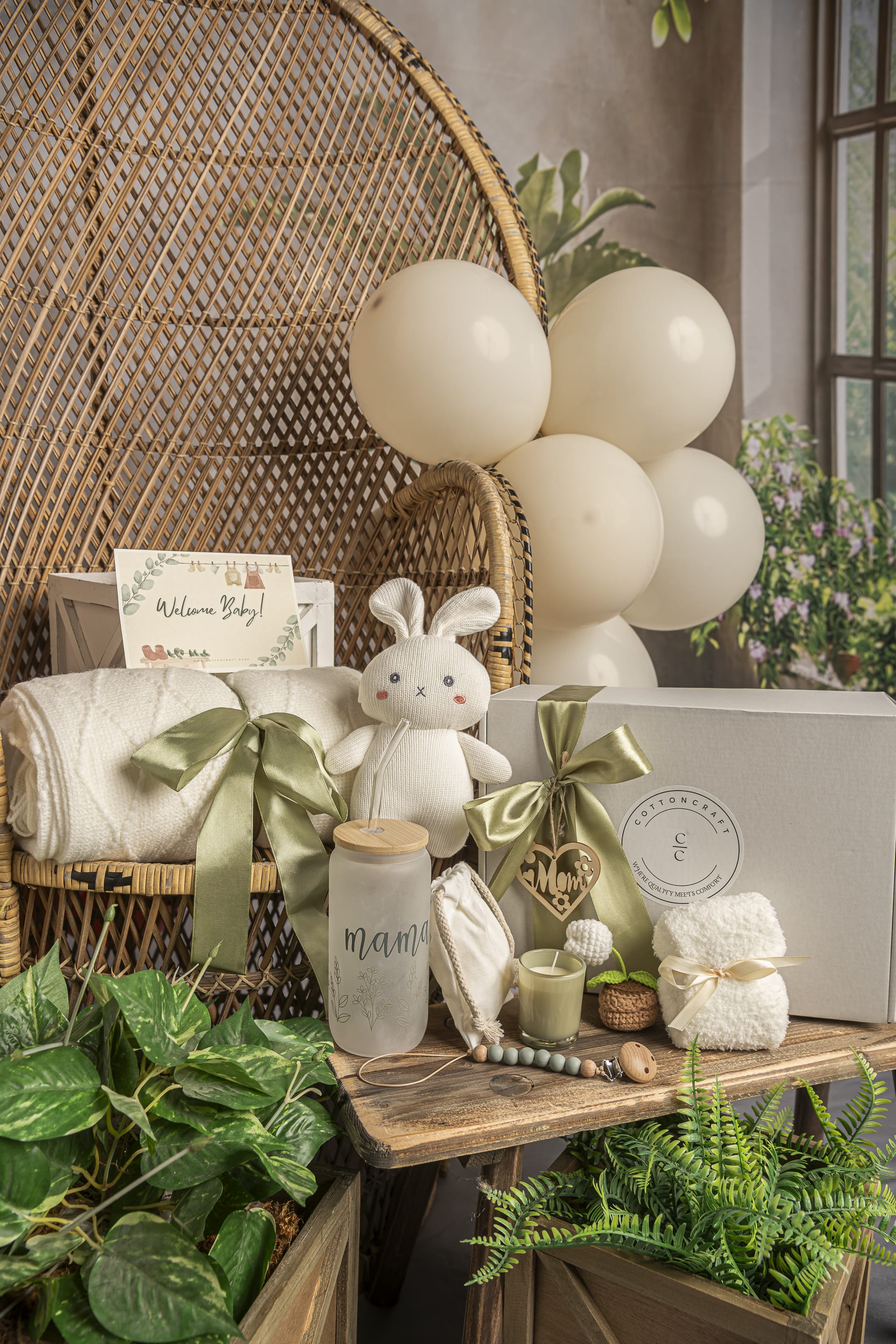 Cotton Craft Mom Gift Bundle The New Mom Comfort & Care Gift Bundle Personalized and custom baby gifts