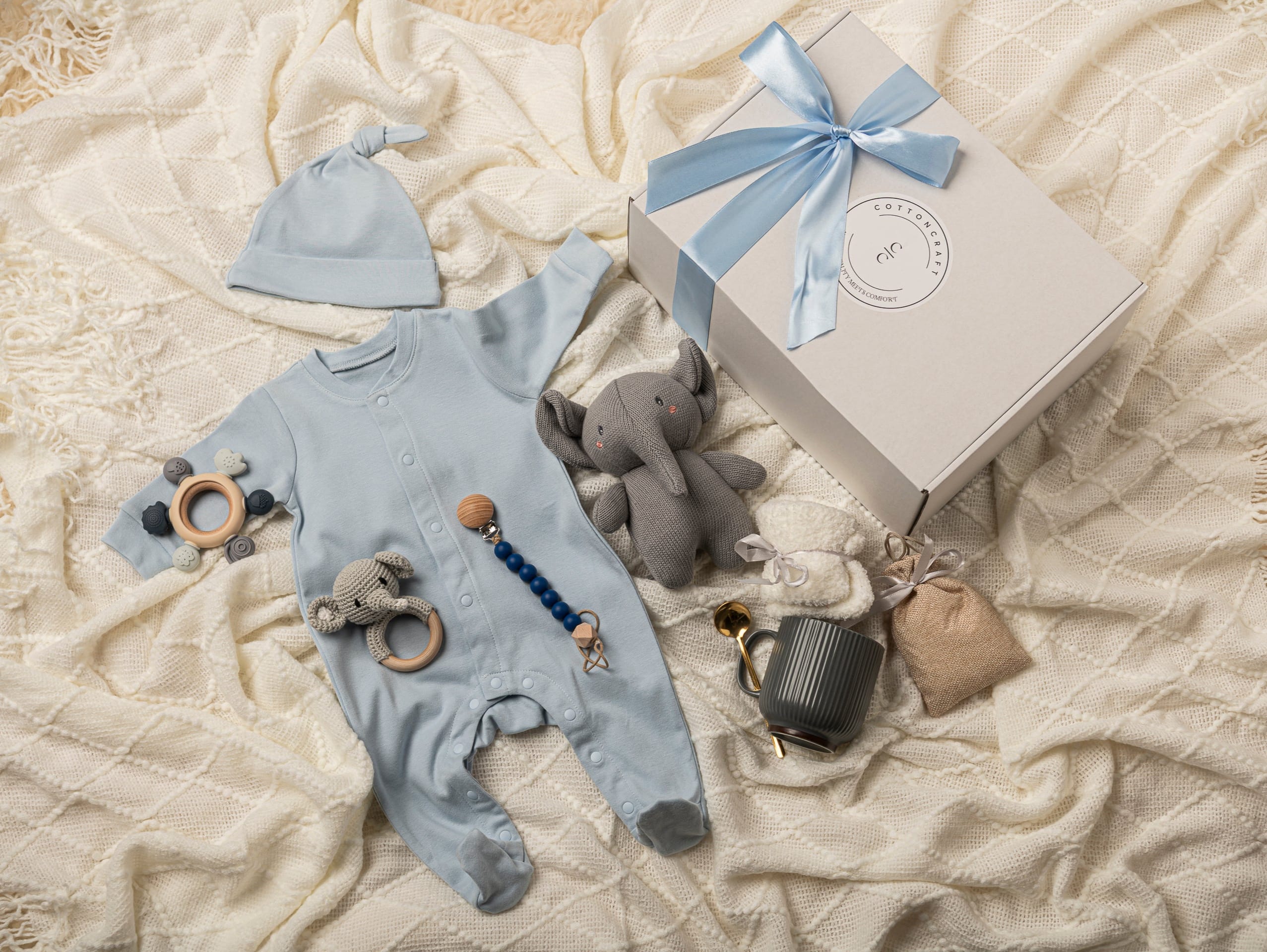 Cotton Craft Mom Gift Bundle The New Mom Comfort & Care Gift Bundle Personalized and custom baby gifts