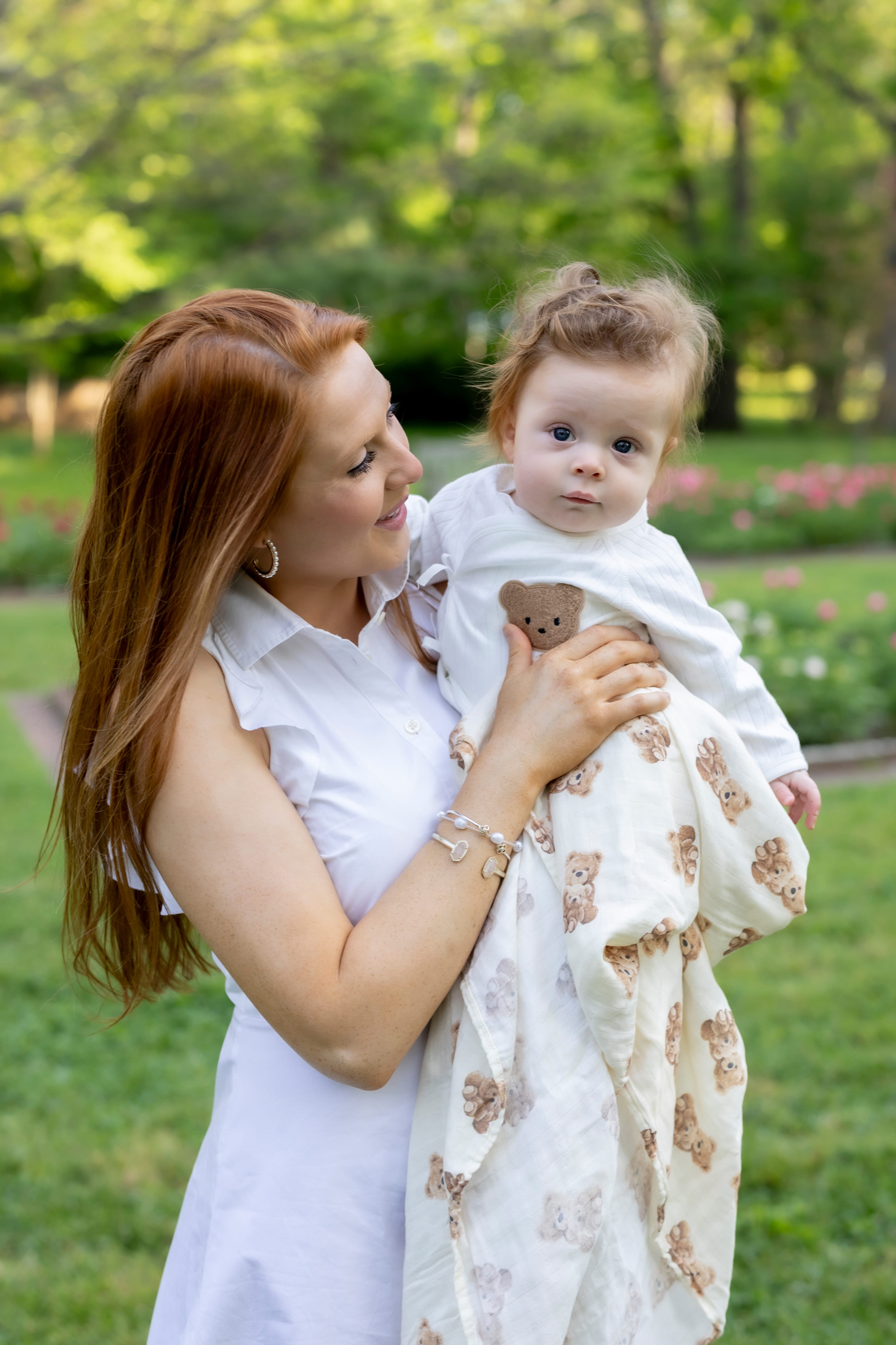 Cotton Craft Heirloom Bear Ribbed Cotton Baby Set – Newborn Wrap Top & Pants Personalized and custom baby gifts