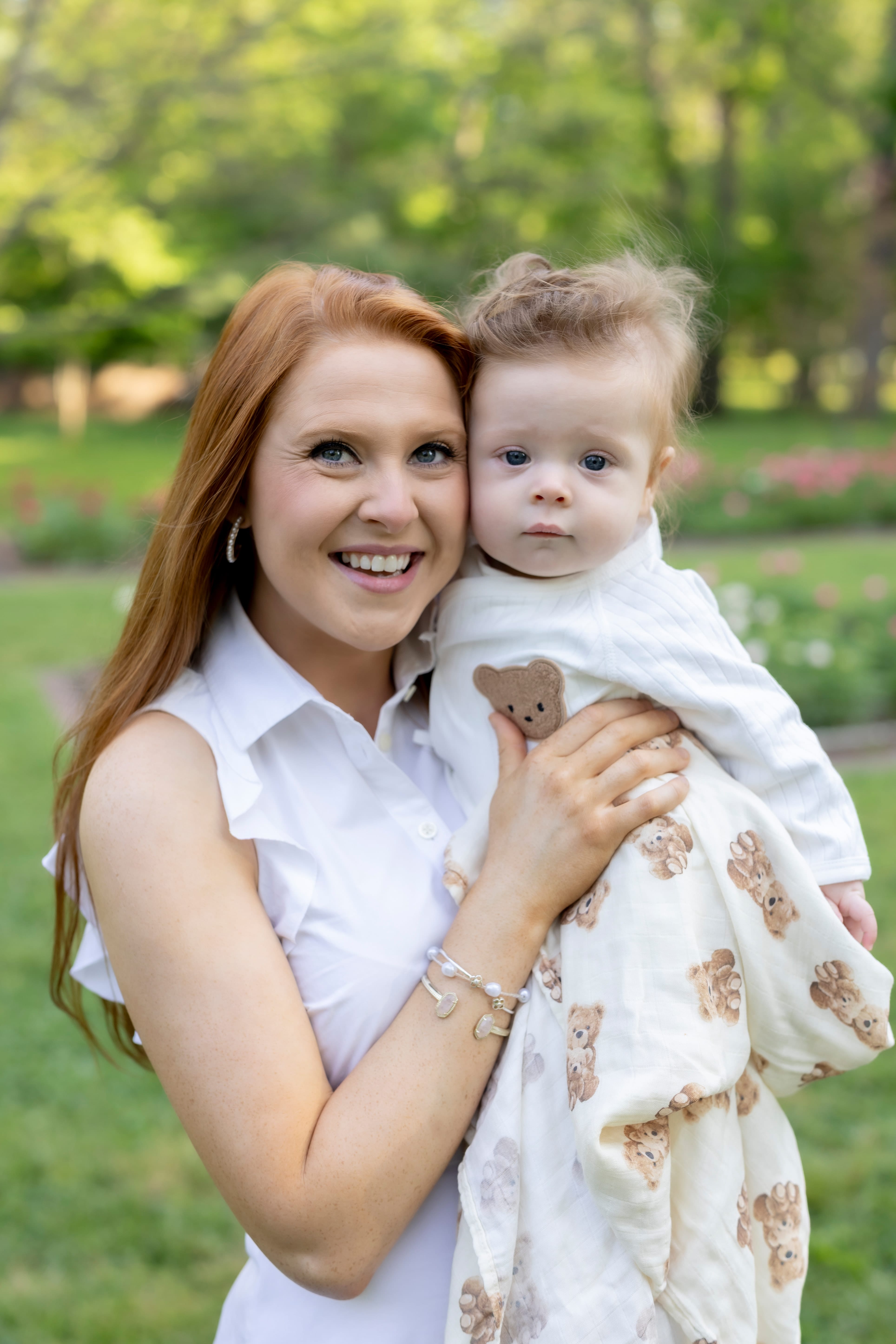 Cotton Craft Heirloom Bear Ribbed Cotton Baby Set – Newborn Wrap Top & Pants Personalized and custom baby gifts