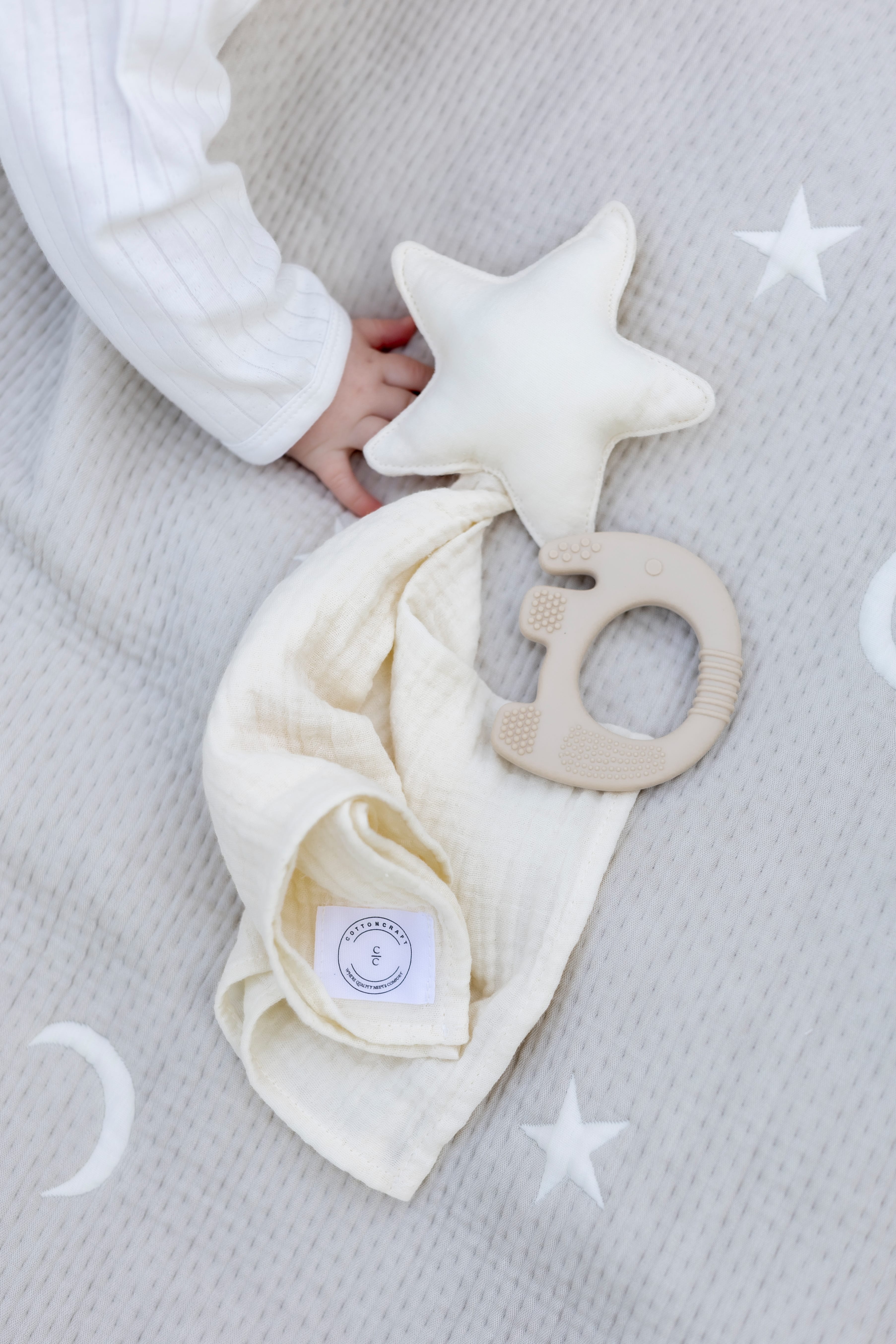 Cotton Craft baby blanket Dreamland Quilted Reversible Baby Blanket – Soft Cotton & Cozy Fleece Personalized and custom baby gifts
