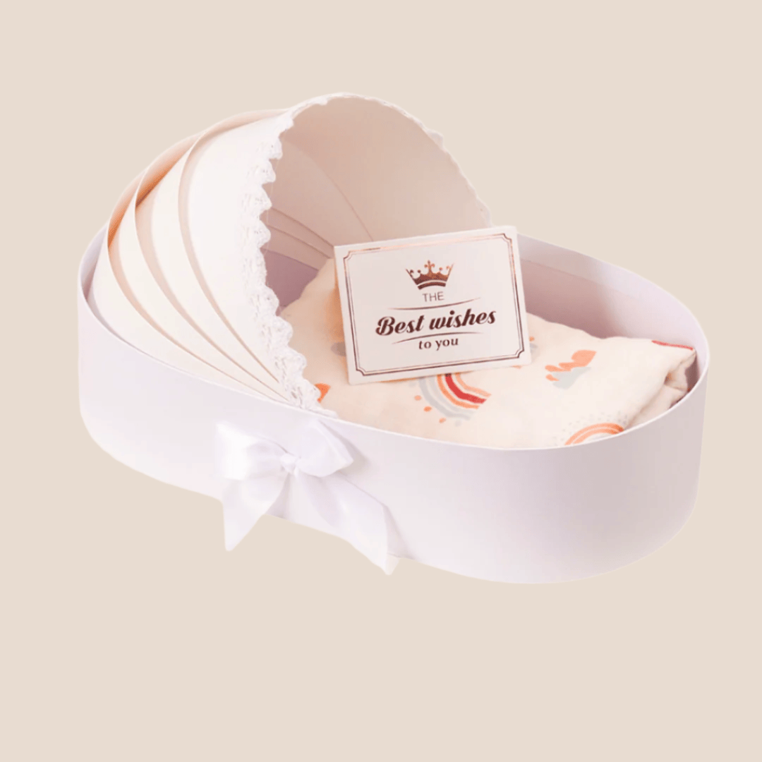 Cotton Craft baby gift box Luxe Cradle Baby Gift Basket Personalized and custom baby gifts
