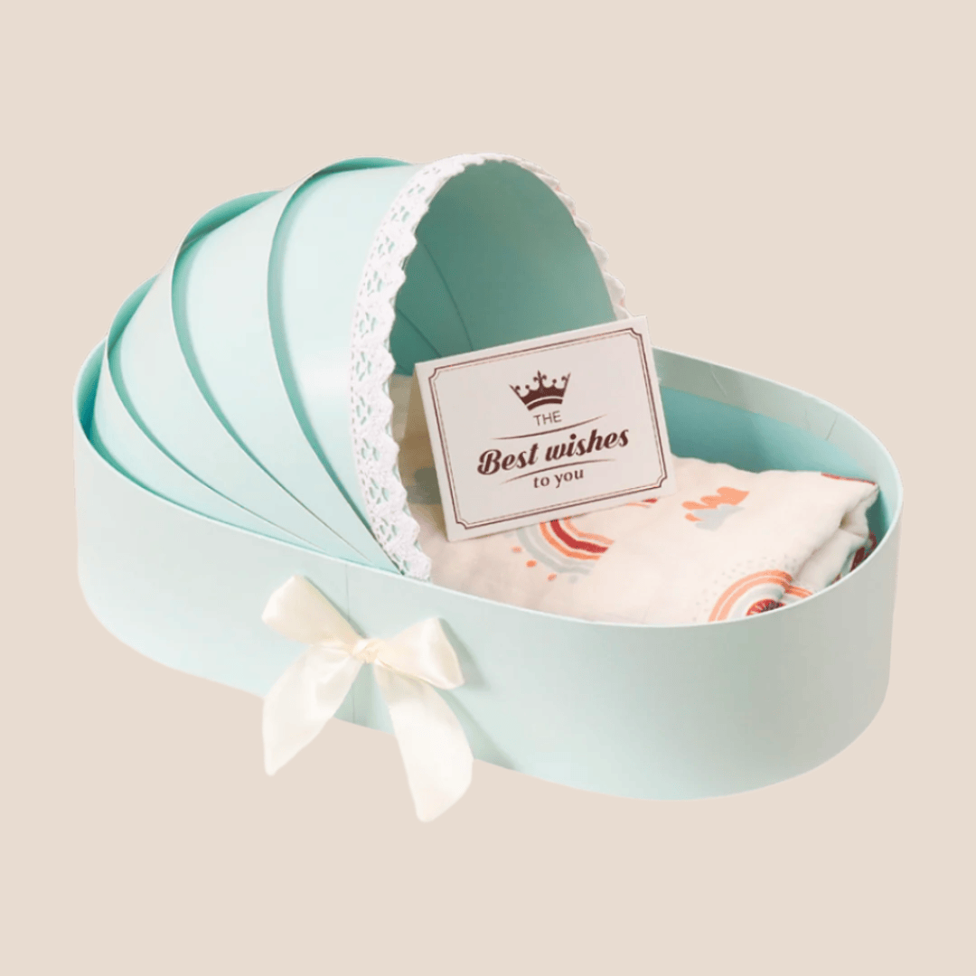 Cotton Craft baby gift box Luxe Cradle Baby Gift Basket Personalized and custom baby gifts