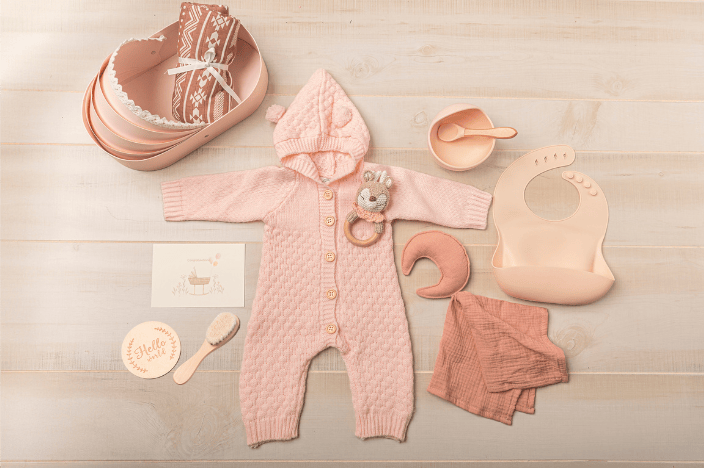 Cotton Craft baby gift bundle Luxe Baby Gift Basket – Winter Edition Personalized and custom baby gifts