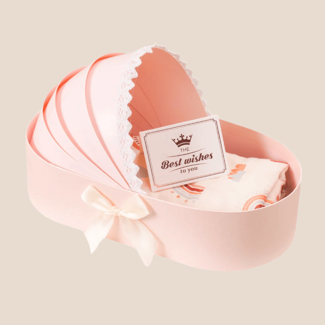 Cotton Craft baby gift box Luxe Cradle Baby Gift Basket Personalized and custom baby gifts