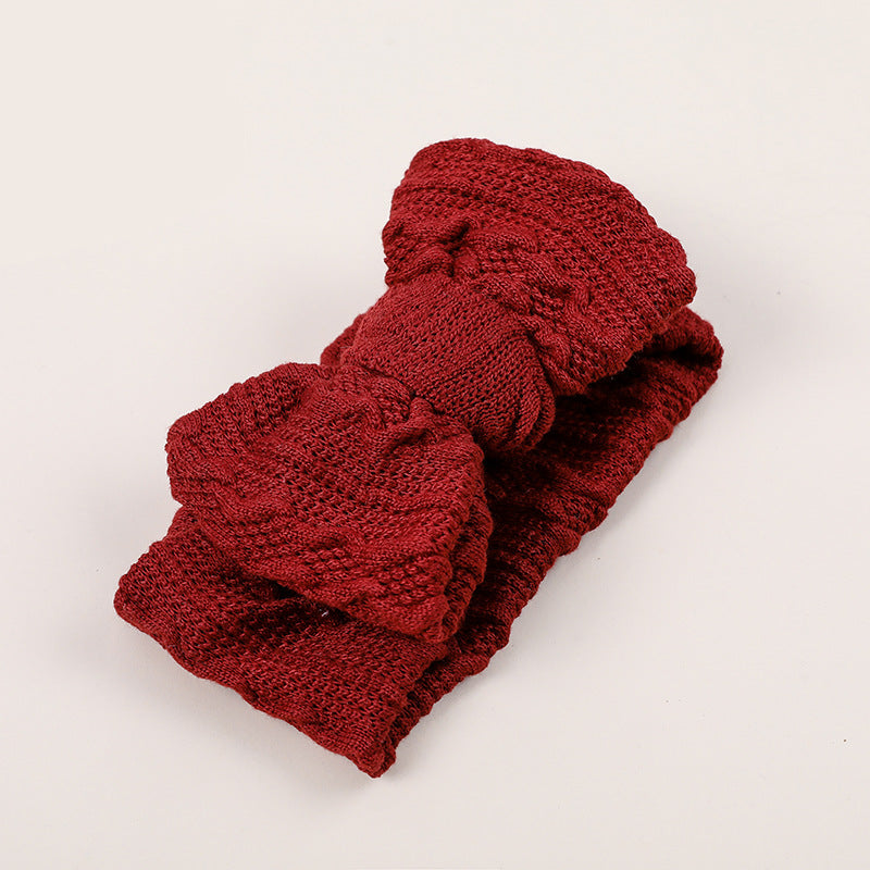 Classic Knit Bow Baby Headband