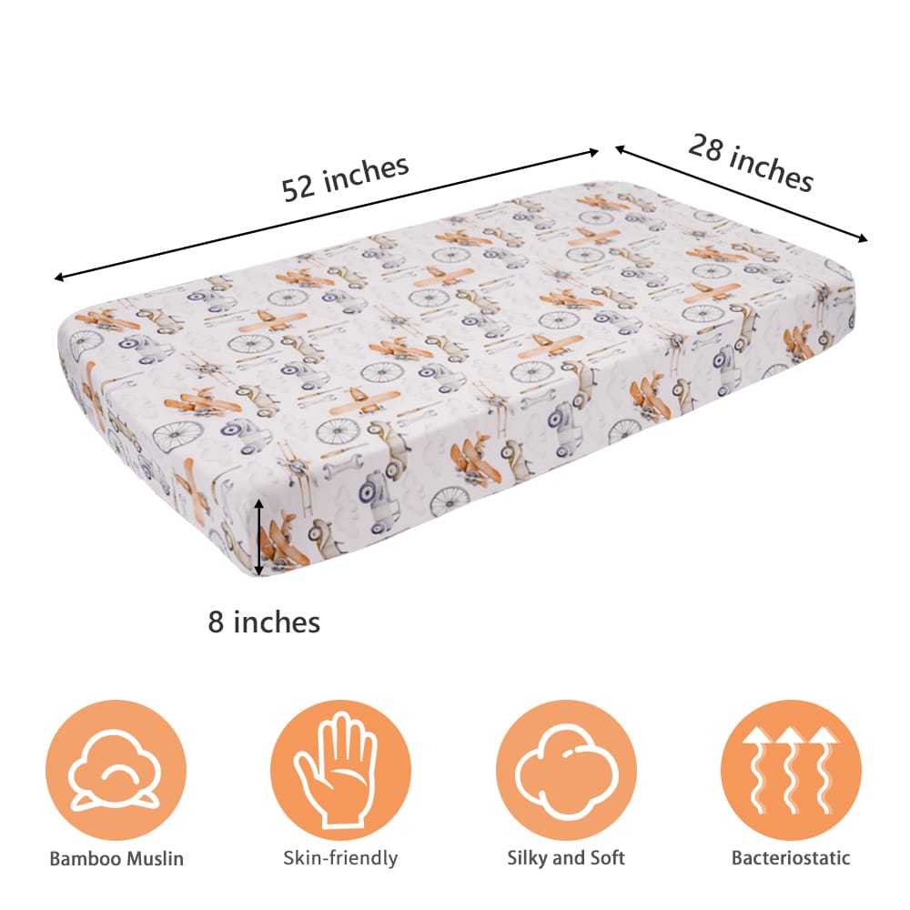 Cotton Craft Bamboo Crib Sheets Bamboo Fitted Crib Sheets Personalized and custom baby gifts