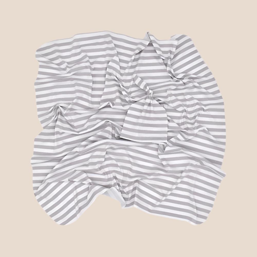 Striped Newborn Receiving Blanket & Cap Bundle