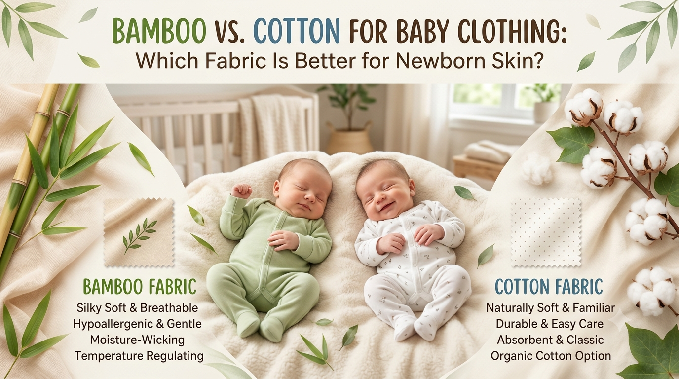 Bamboo vs. Cotton for Baby Clothing: Which Fabric Is Better for Newborn Skin?