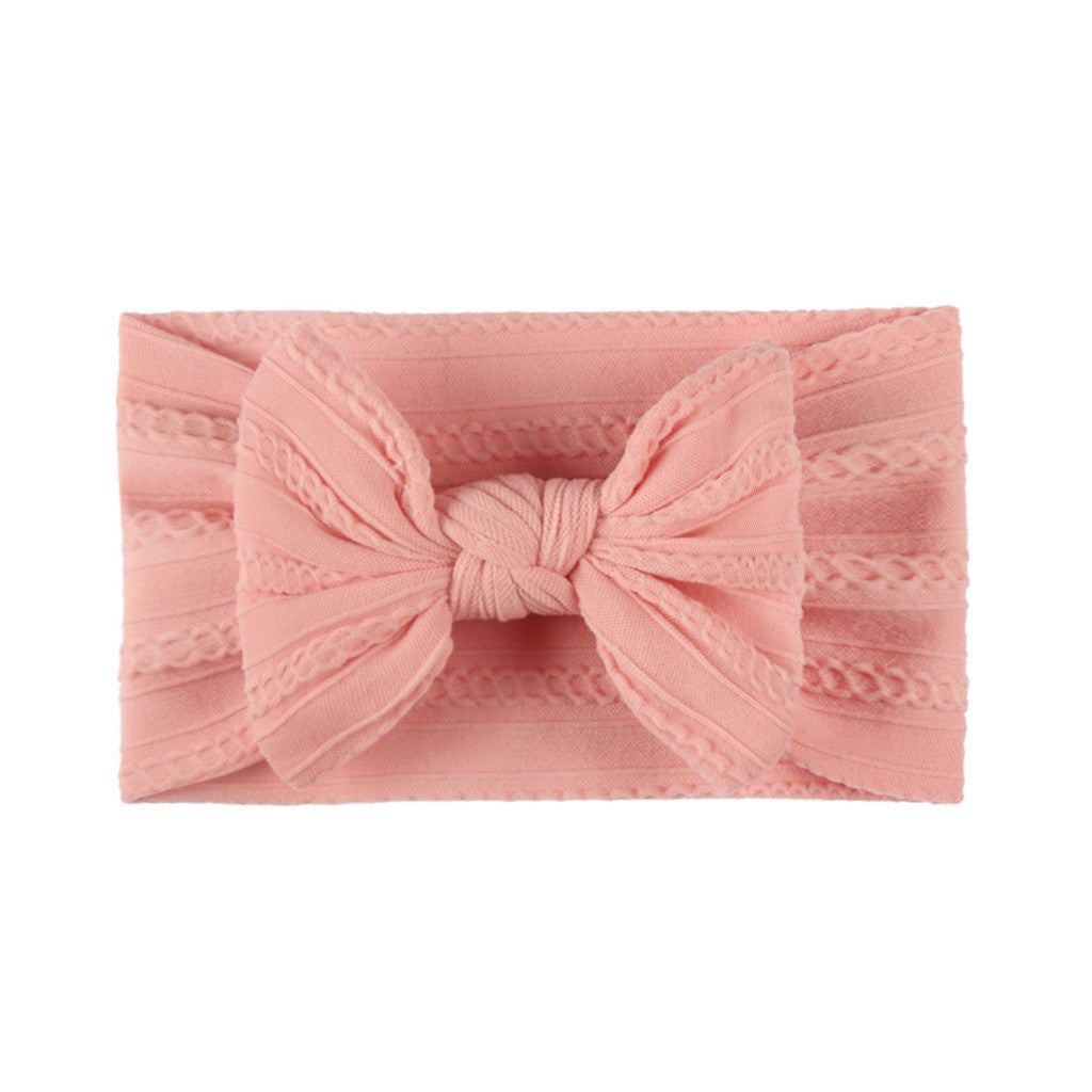 Textured Baby bow headband