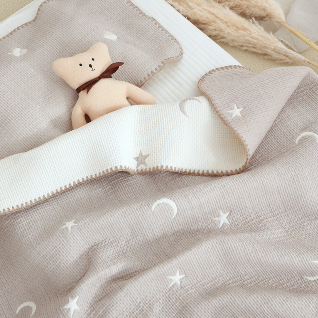 Dreamland Quilted Reversible Baby Blanket