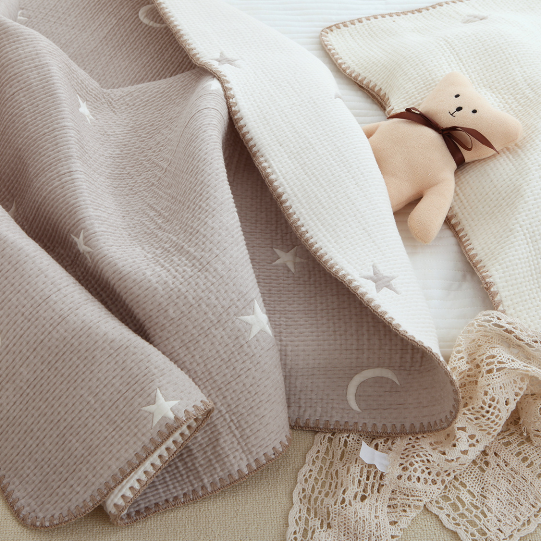 Dreamland Quilted Reversible Baby Blanket