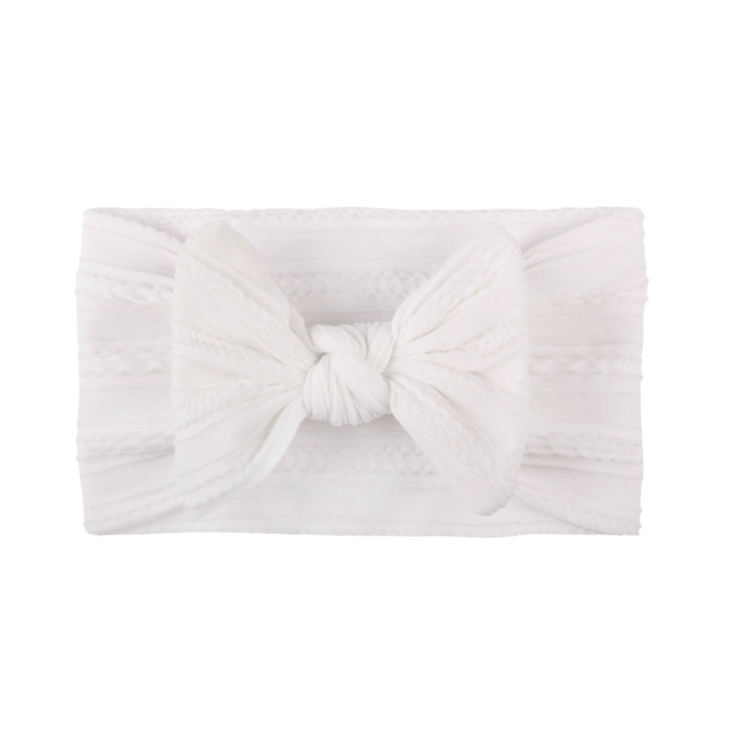 Textured Baby bow headband