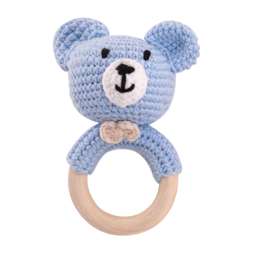 Knitted Baby Rattle Toy