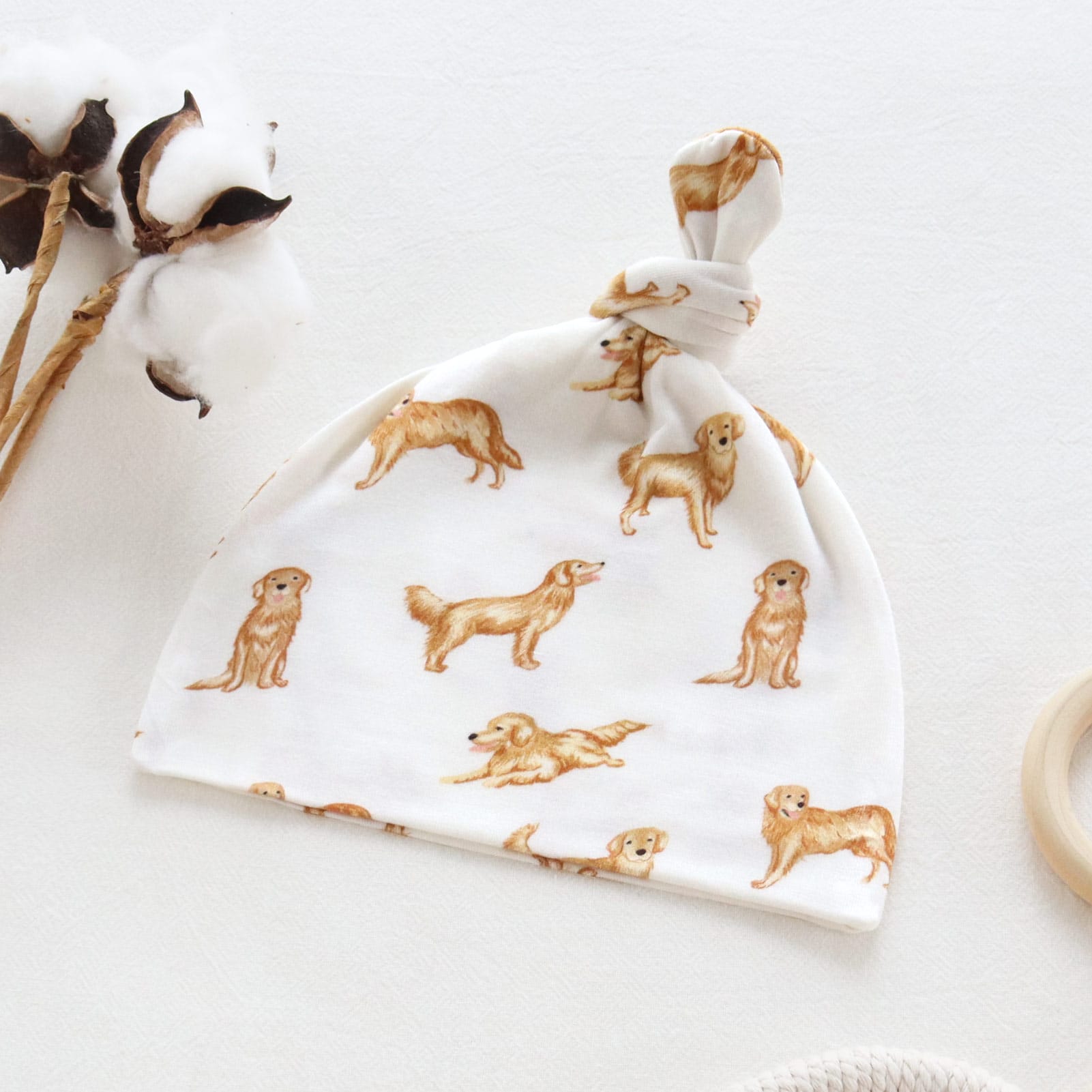 Cotton Craft bamboo cotton blanket Organic Bamboo Cotton Baby Swaddle Gift Set with Hat & Wooden Birth Card Personalized and custom baby gifts