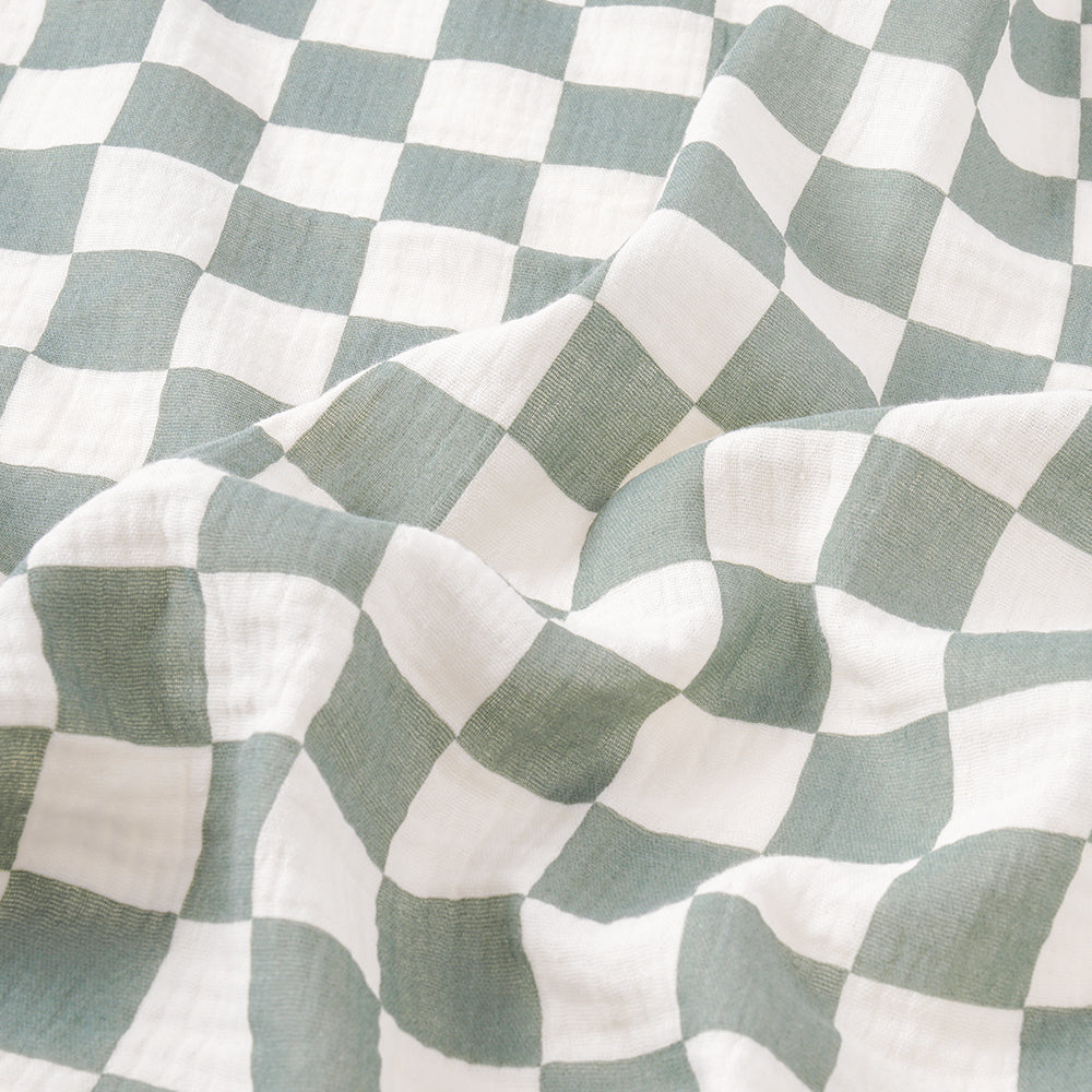 Checkered Cotton Baby swaddle Blanket