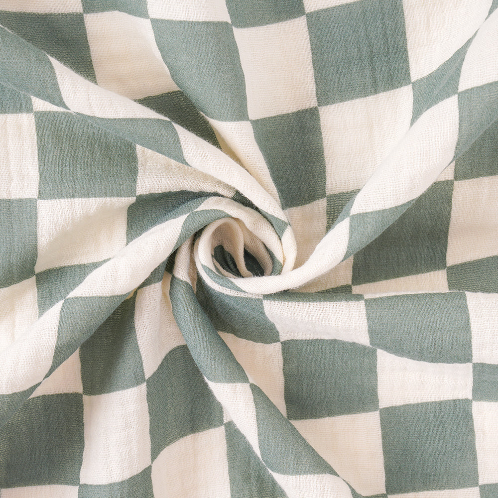 Checkered Cotton Baby swaddle Blanket