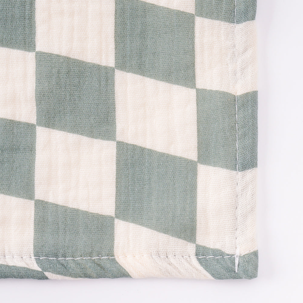 Checkered Cotton Baby swaddle Blanket