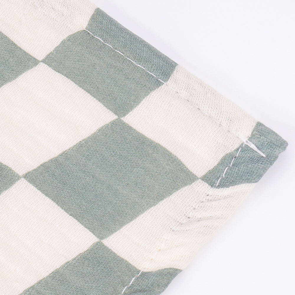 Checkered Cotton Baby swaddle Blanket