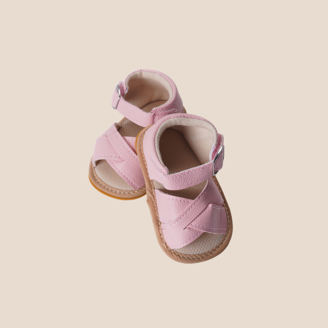 Baby Sandals with Soft Sole & Buckle Strap – Unisex Summer Shoes | Size 1