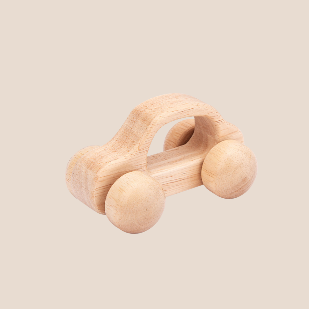 Natural Wooden Push Car Toy
