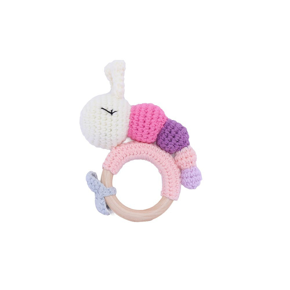 Knitted Baby Rattle Toy