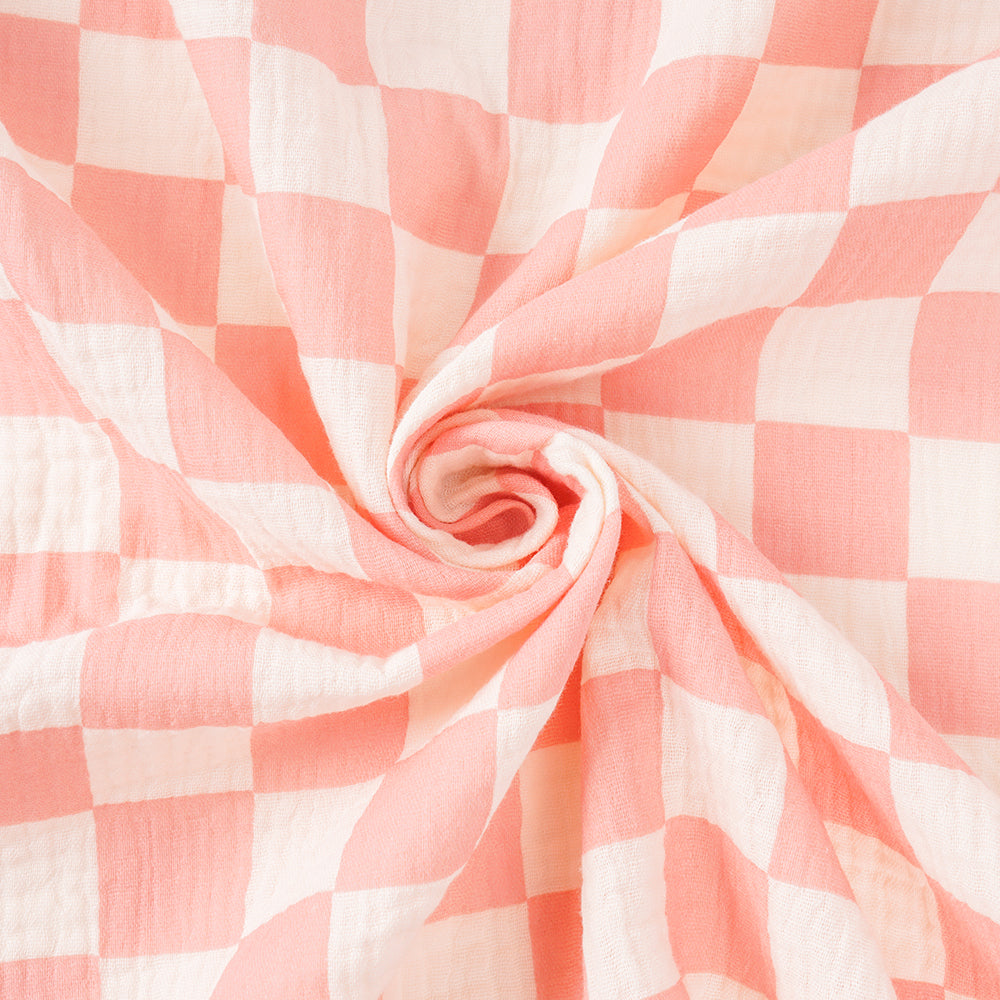 Checkered Cotton Baby swaddle Blanket