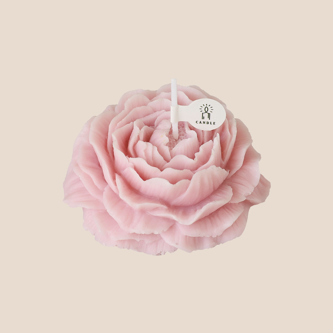 pink floral candle postpartum self care gift