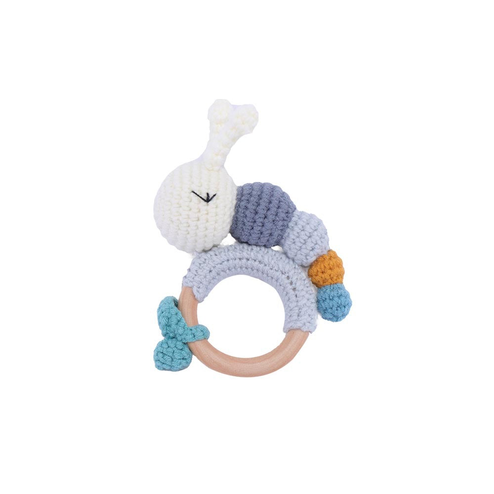 Knitted Baby Rattle Toy