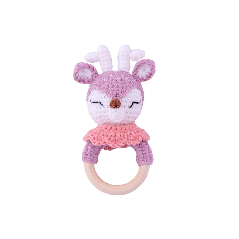 Knitted Baby Rattle Toy