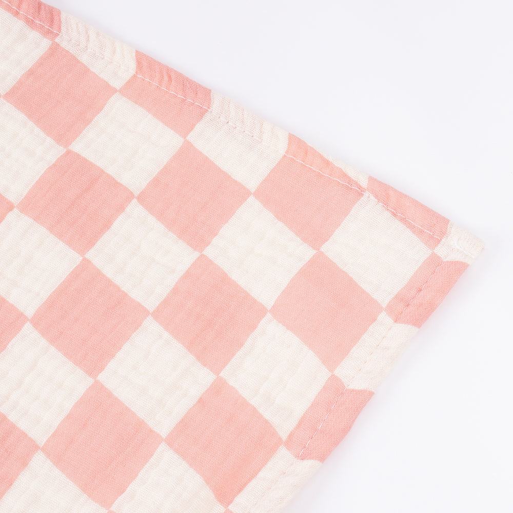 Checkered Cotton Baby swaddle Blanket