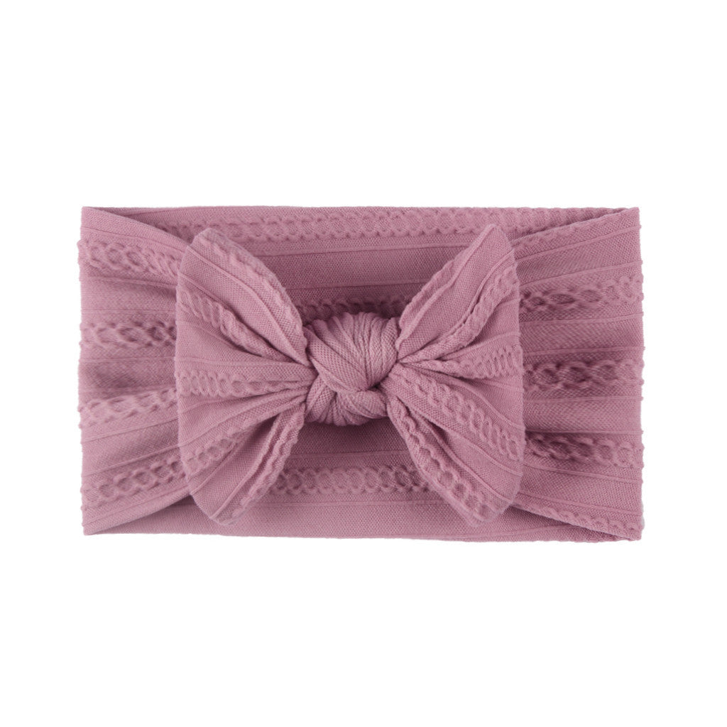 Textured Baby bow headband