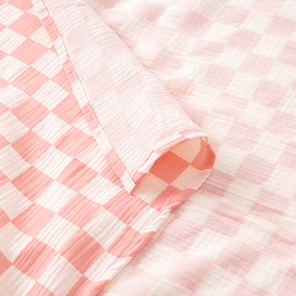 Checkered Cotton Baby swaddle Blanket