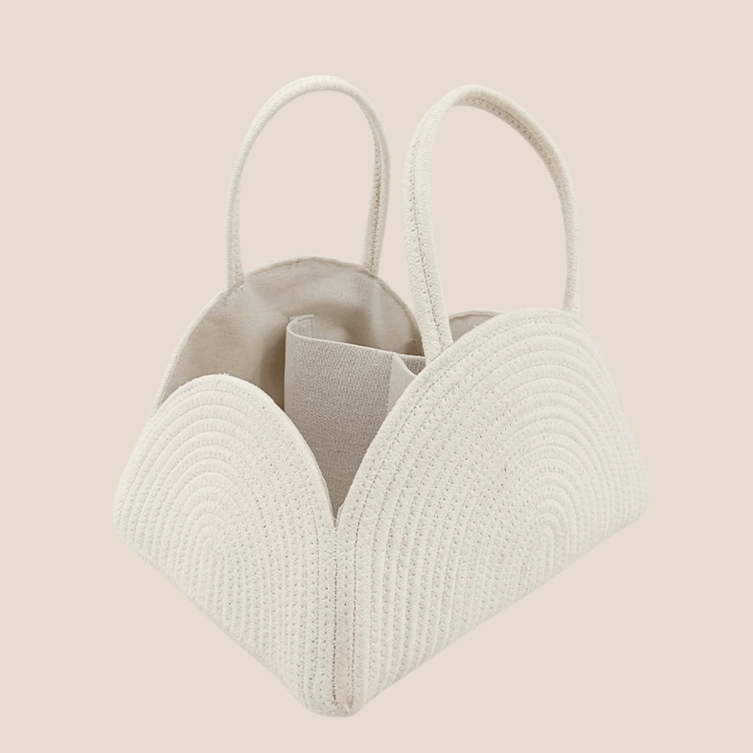 Cotton Craft Gift Basket Luxury Handmade Cotton Rope Gift Basket | Premium Neutral Storage & Gift Hamper Personalized and custom baby gifts