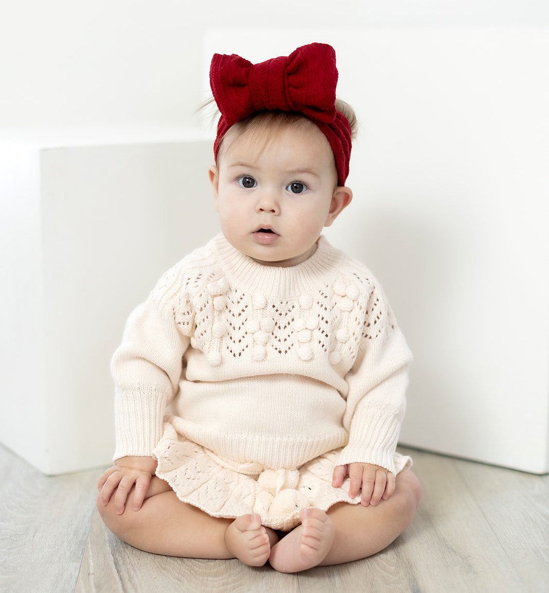 Heirloom Knit Sweater & Skirted Bloomer Gift Set | 3–6 Months