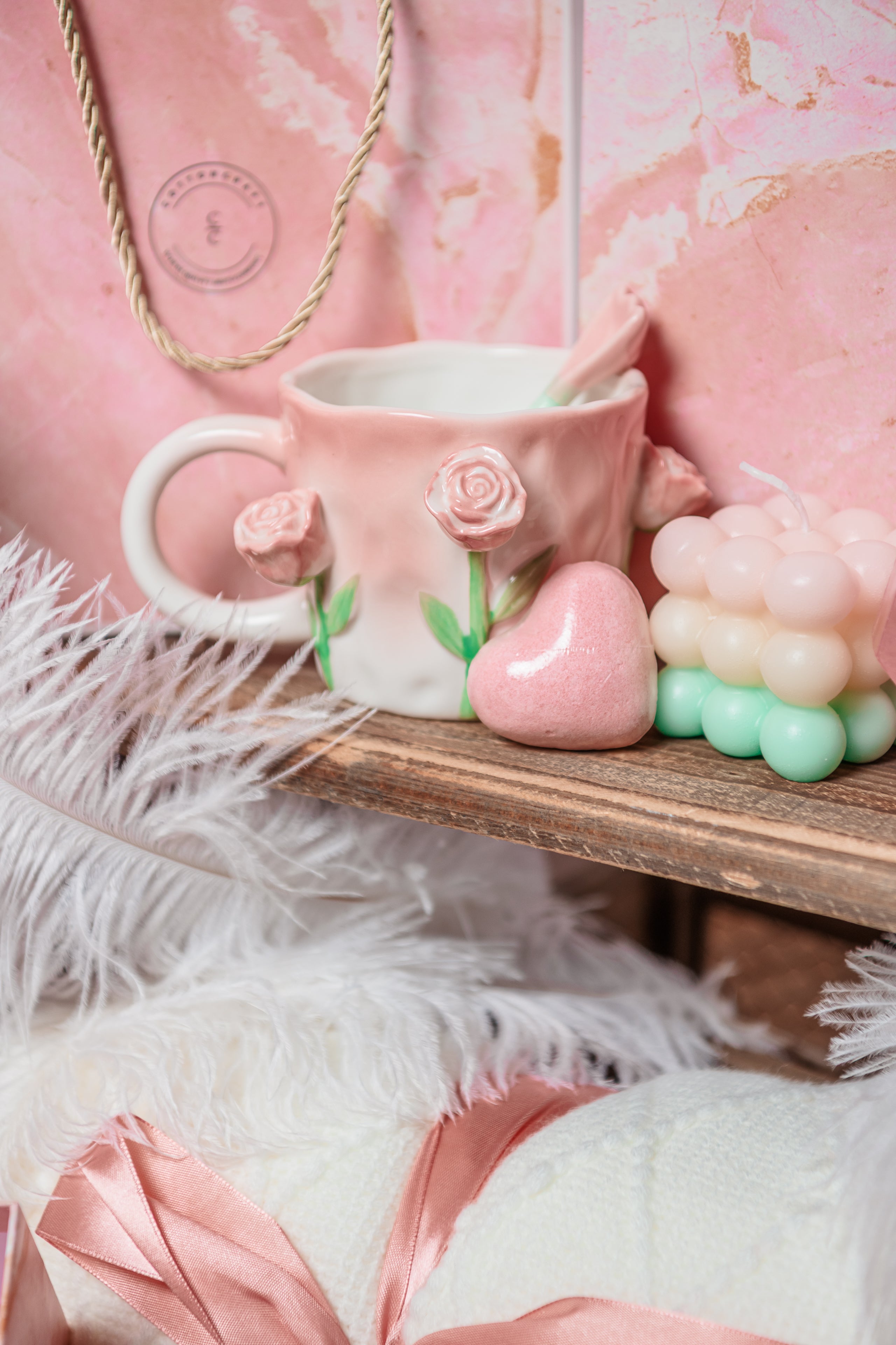 Mom Comfort & Care Gift Bundle with Floral Mug & Spa Essentials