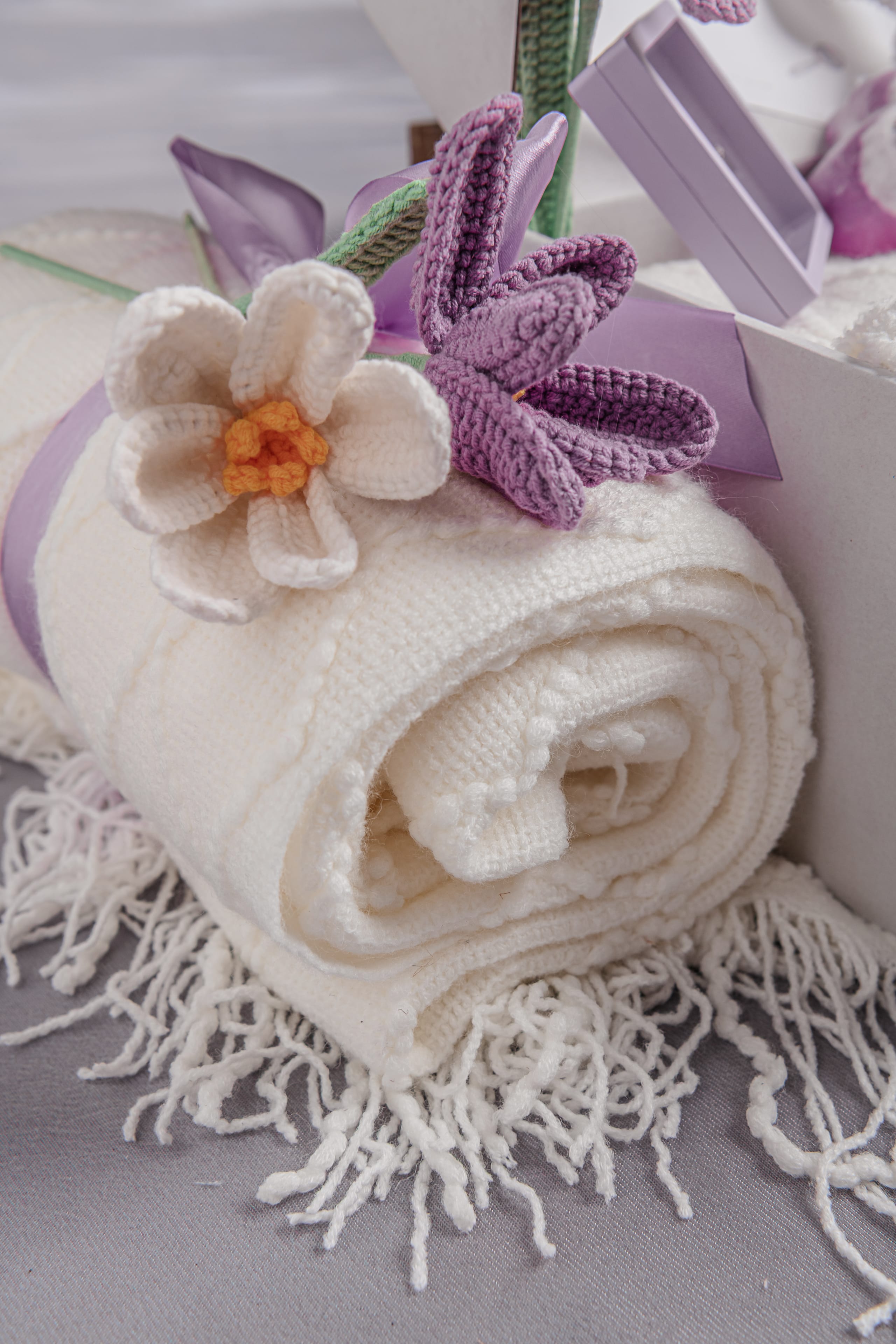 Cotton Craft Baby Gift Box Luxe Lavender Mama & Baby Ultimate Gift Bundle – Luxury Baby Shower Gift Basket for Mom & Baby Personalized and custom baby gifts