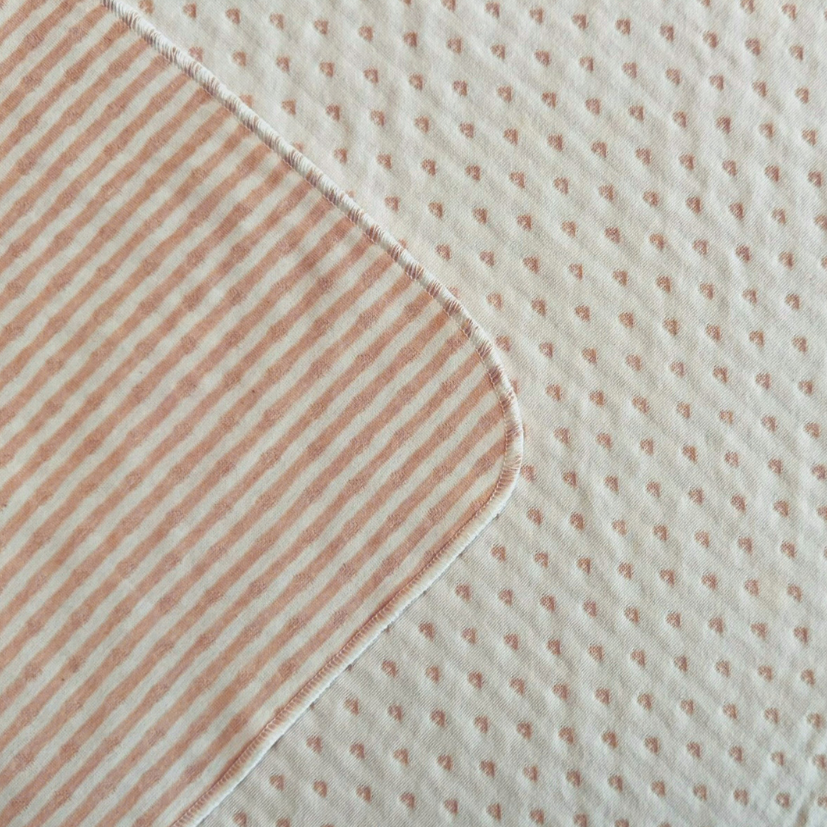 Striped Organic Cotton Baby Swaddle Blanket