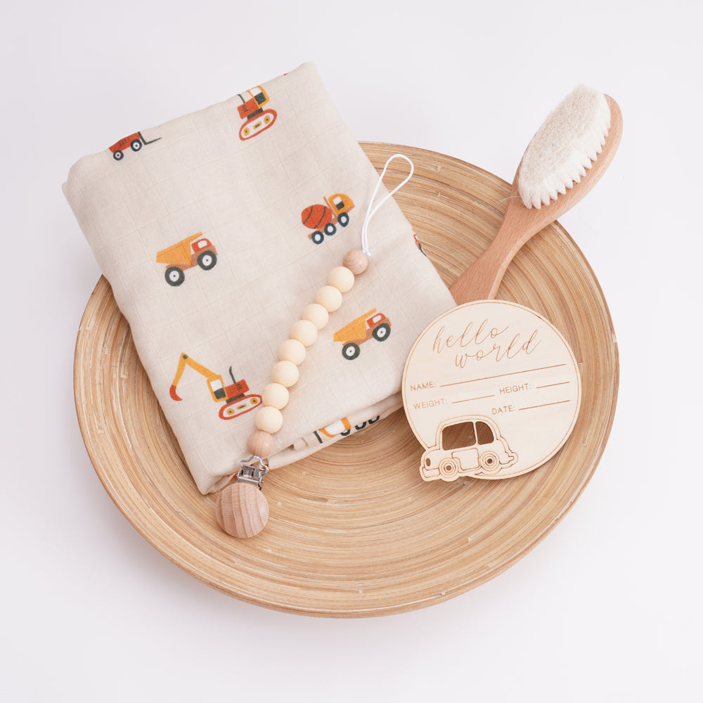 Truck-Themed Newborn Gift Set