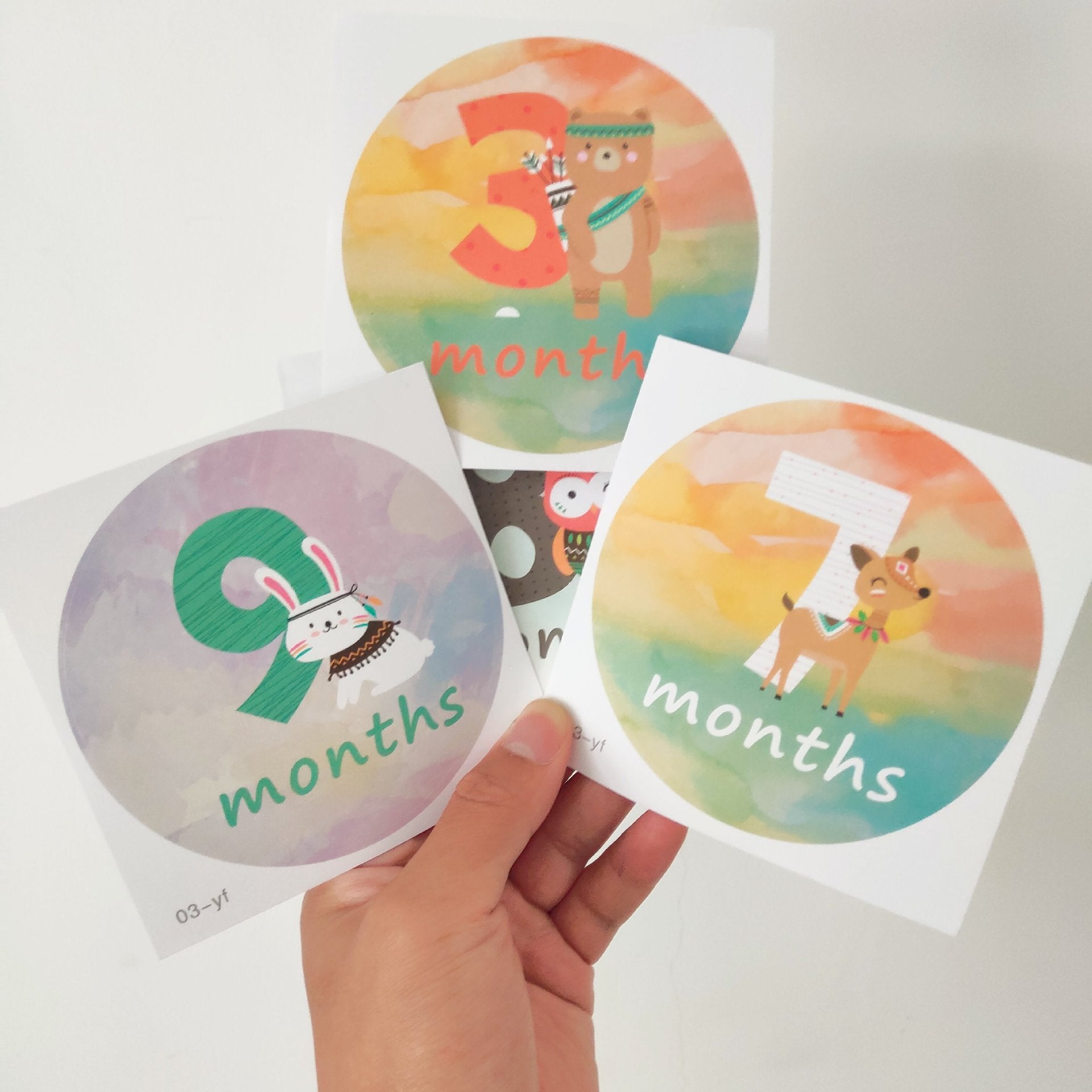 Baby Milestone Stickers Set